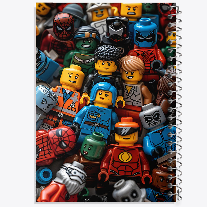 دفتر مشق 50 برگ خندالو طرح لگو (Lego) کد F4219
