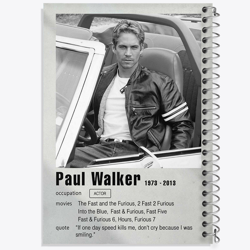 دفتر مشق 100 برگ خندالو طرح پل واکر (Paul Walke) کد F11202