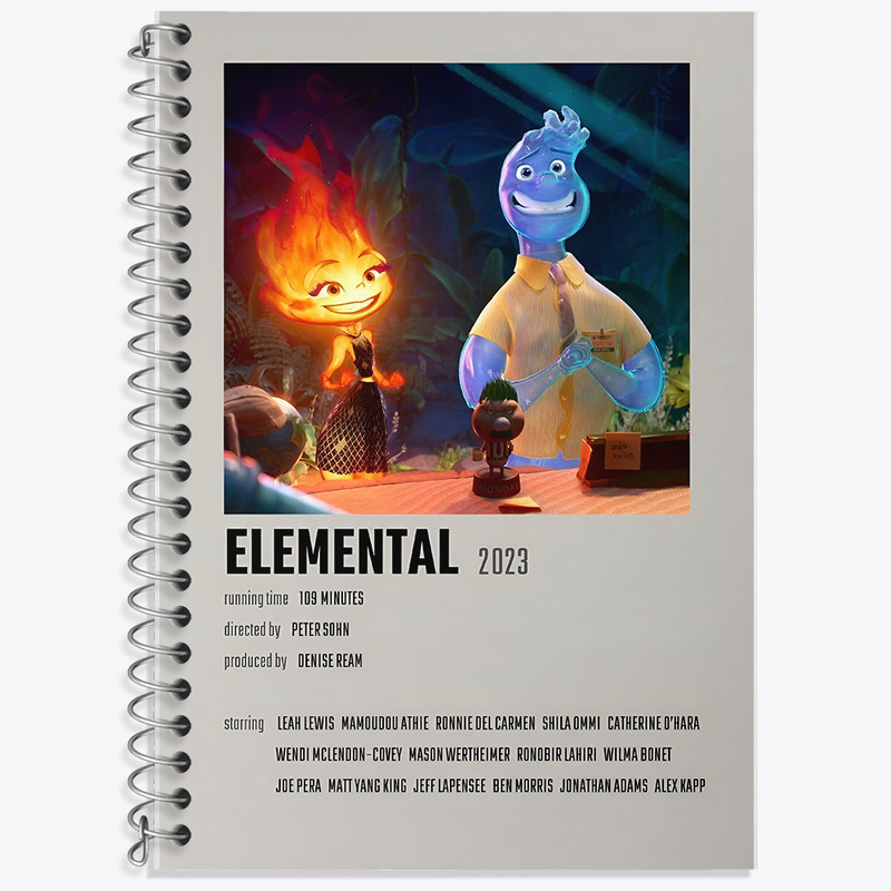 دفتر نت موسیقی 50 برگ خندالو طرح بنیادین (Elemental) کد F13270