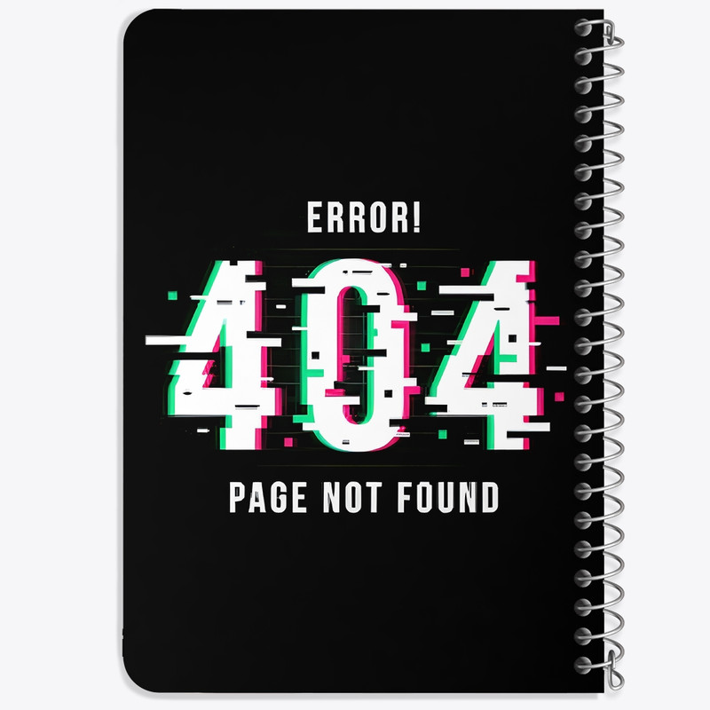 دفتر یادداشت 50 برگ خندالو طرح Error 404 کد N7718