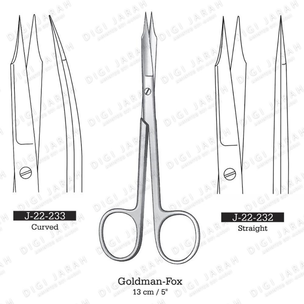 قیچی گلدمن کرو J-22-233B 13cm B/B