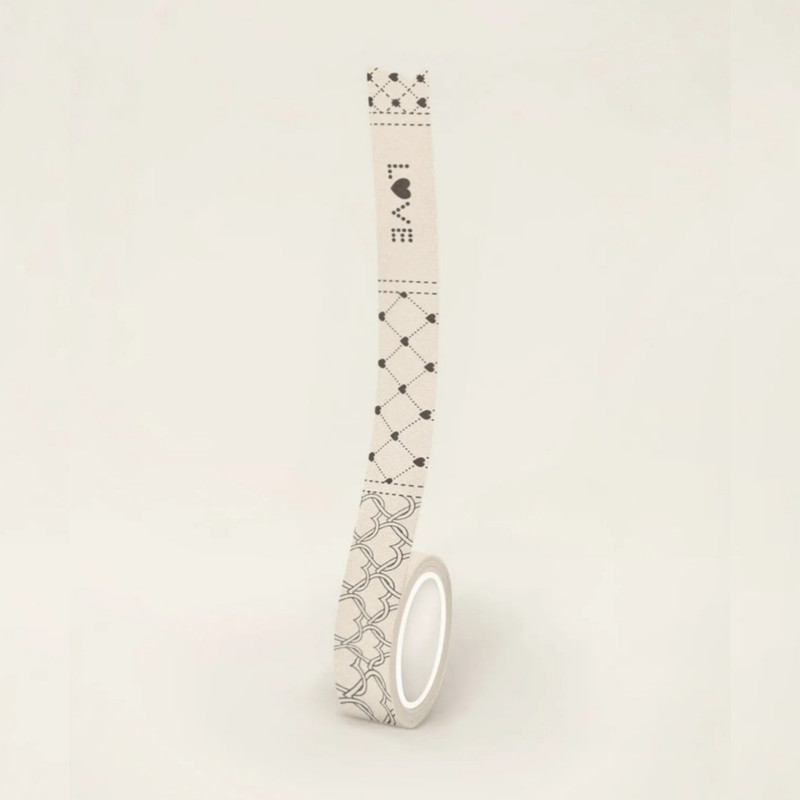 چسب نواری مریخ مدل واشی طرح The hearts 3044 عرض 1/5 سانتیمتر