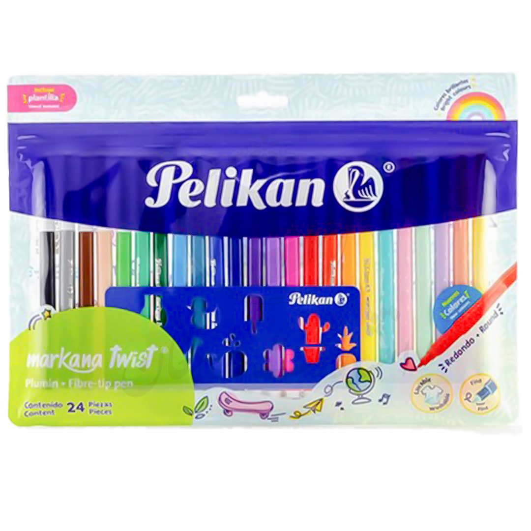 ماژیک نقاشی پلیکان Pelikan مدل 24 رنگ مارکانا توئیست Markana Twist