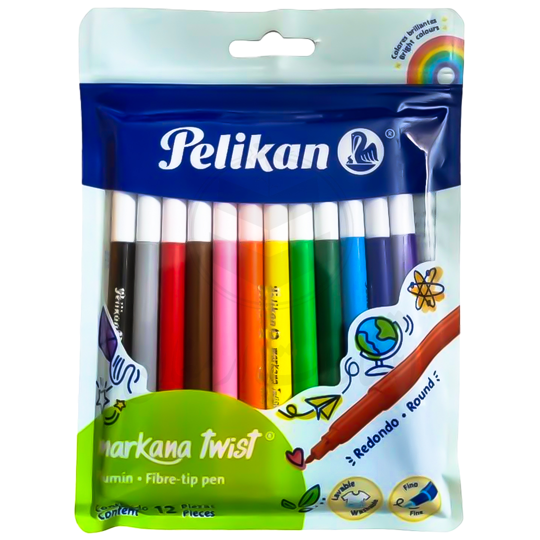 ماژیک نقاشی پلیکان Pelikan مدل 12 رنگ مارکانا توئیست Markana Twist