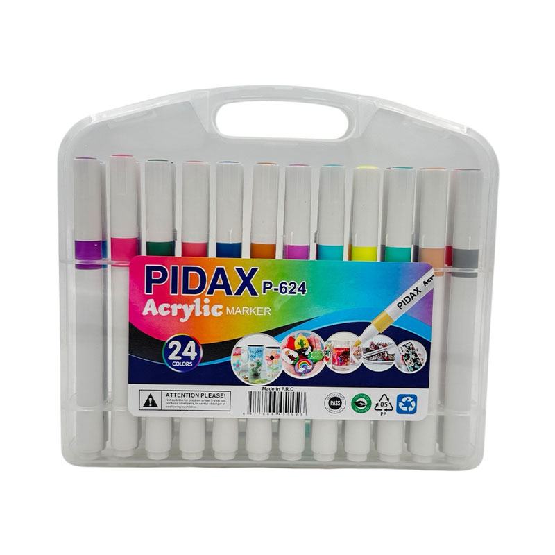 ماژیک 24 رنگ اکرولیک پیداکس PIDAX P-624