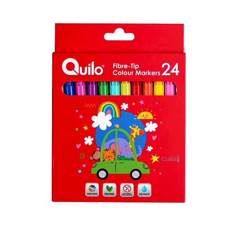 ماژیک ۲۴ رنگ مقوایی کویلو Quilo کد ۶۳۴۳۸۲
