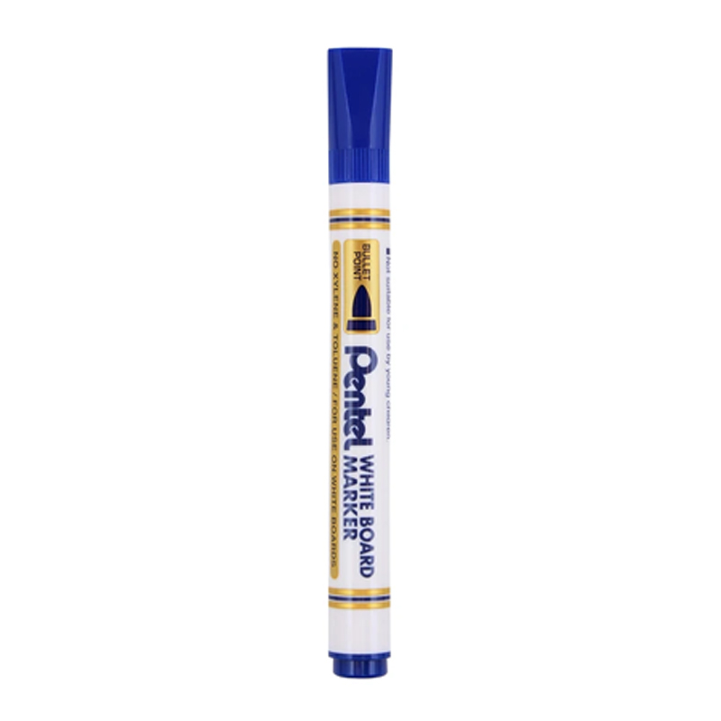 ماژیک وایت برد پنتل Pentel مدل نوک‌گرد آبی کد MW85