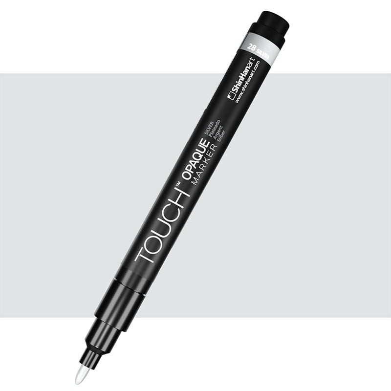 ماژیک همه کاره Touch Opaque مدل Silver Fine کد 28