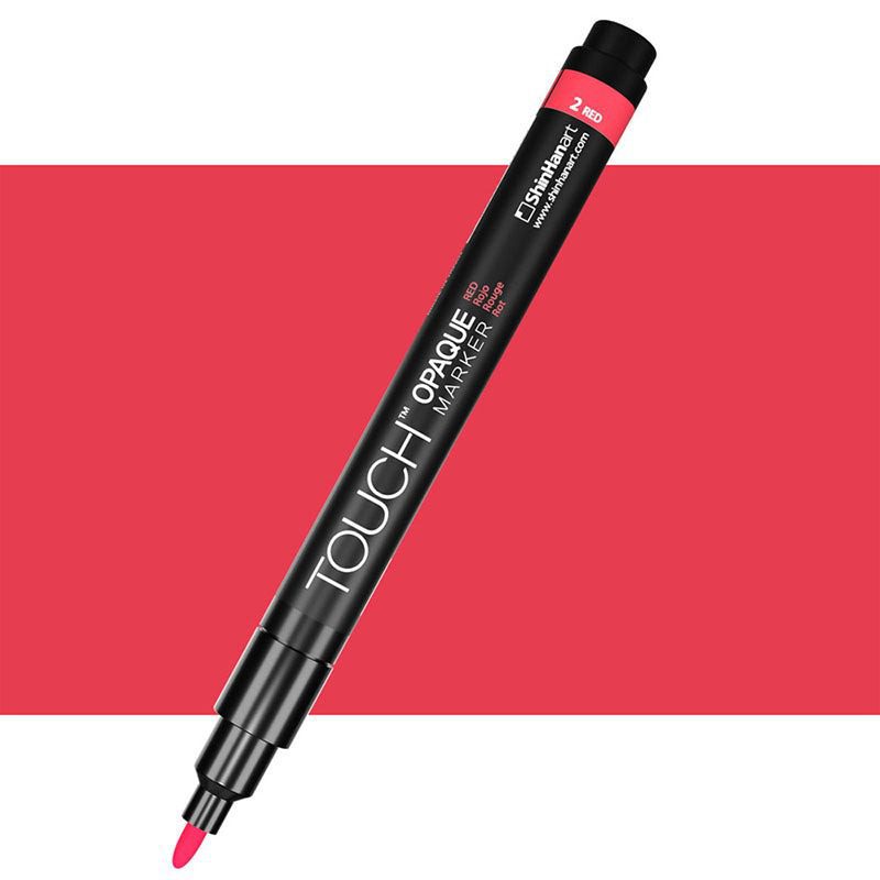 ماژیک همه کاره Touch Opaque مدل Red Fine کد 2