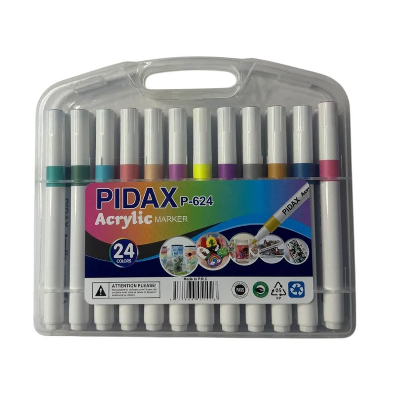 ماژیک اکریلیک 24 رنگ پیداکس (PIDAX)