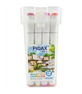 ماژیک راندو 12 رنگ PIDAX