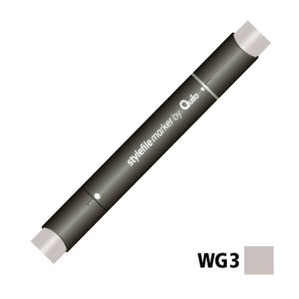 ماژیک راندو دوسر کوییلو کد WG3 مدل Stylefile (رنگ warm grey 3)