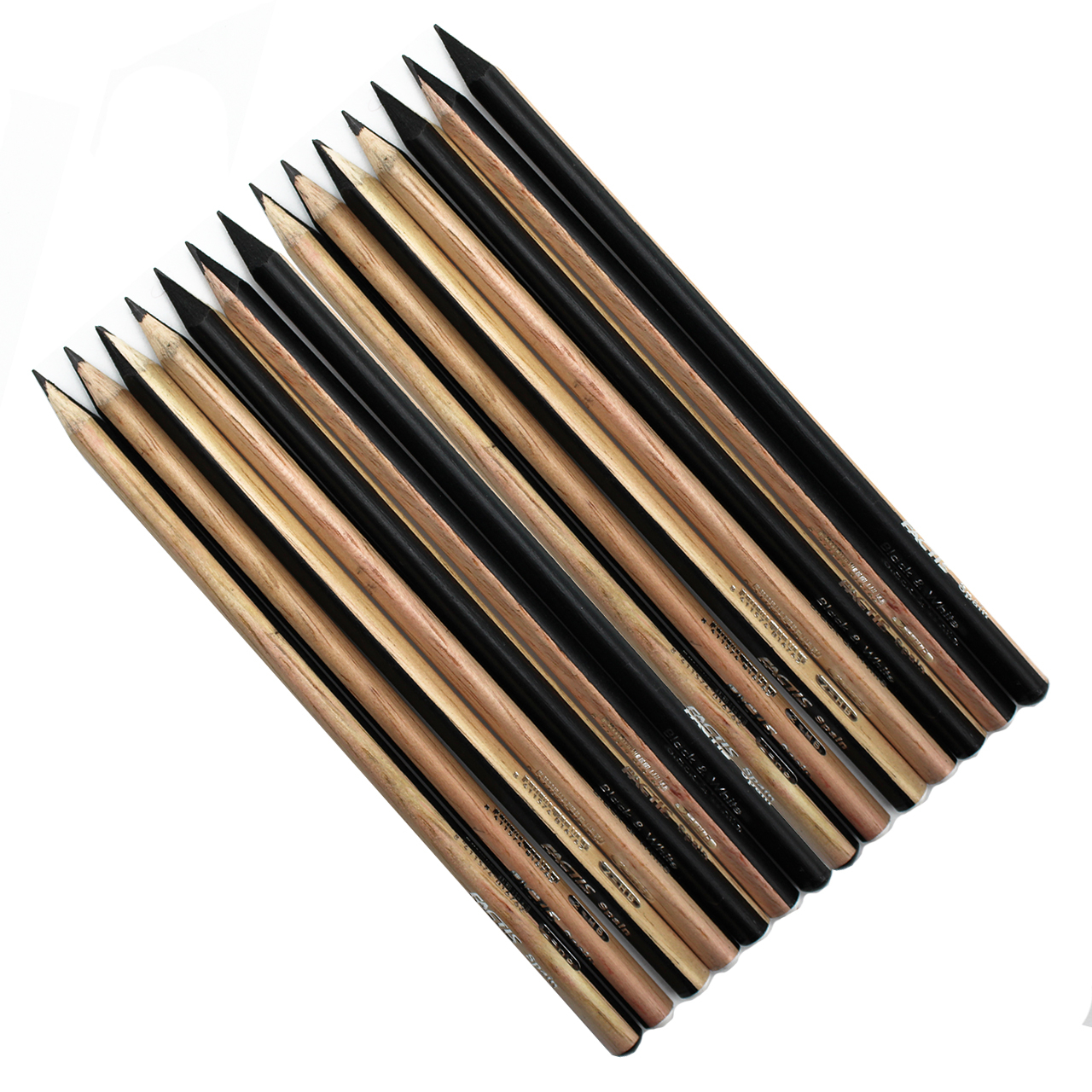 مداد مشکی فکتیس مدل Black & White بسته 12 عددی