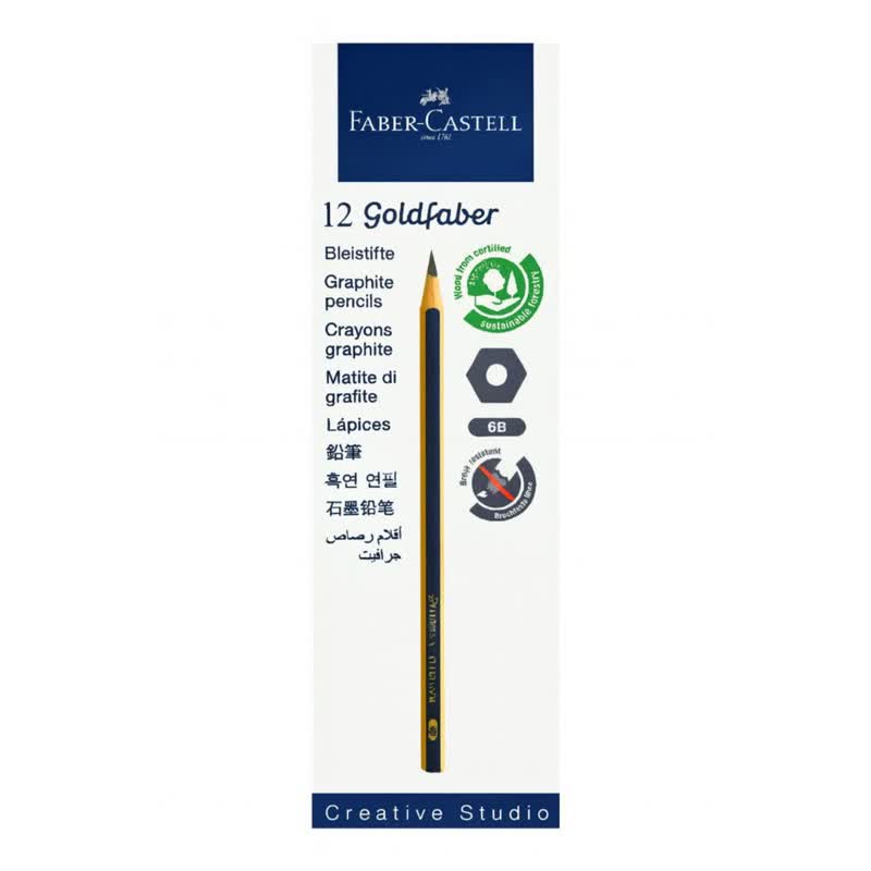 مداد طراحی B6 فابرکاستل (12 عددی )