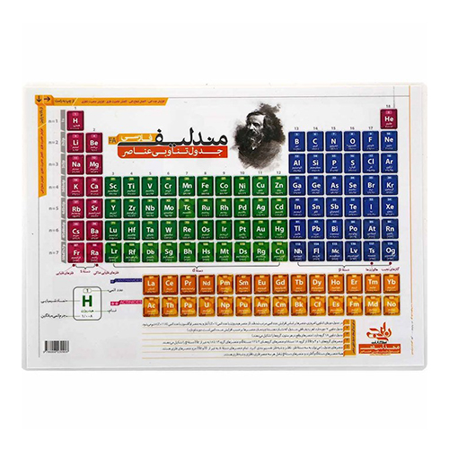 پوستر جدول تناوبی مندلیف سایز A3 (انتشارات کتاب نارنجی)