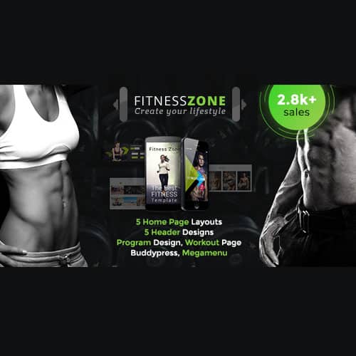 قالب باشگاه ورزشی و تناسب اندام فیتنس زون | پوسته Fitness Zone