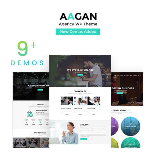 قالب وردپرس آژانس و استارتاپ آگان | پوسته Aagan Agency Startup