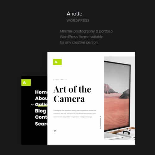 قالب وردپرس عکاسی افقی آنوت | پوسته Anotte Horizontal Photography