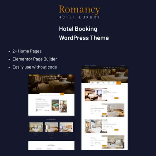 قالب رزرو هتل رومَنسی | پوسته Romancy Hotel Booking