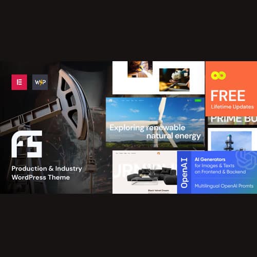 قالب وردپرس صنعتی و مهندسی فیوز | پوسته Fuse Theme