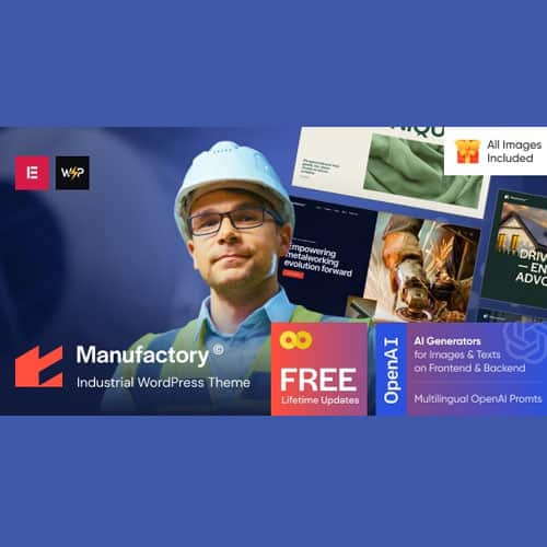 قالب وردپرس صنعتی و تولیدی منیوفکتوری | پوسته Manufactory Theme
