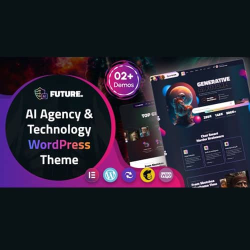 پوسته آژانس هوش مصنوعی و تکنولوژی فیوچر | قالب Future