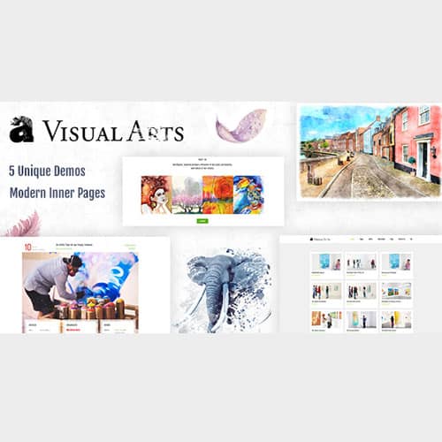 پوسته وردپرس گالری هنر های تجسمی Visual Art | قالب Visual Art