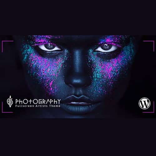قالب فول اسکرین آرتیست برای نمونه کار و عکاسی | پوسته FullScreen Artist