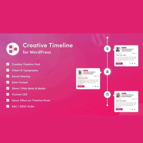 پلاگین ساخت تایم لاین خلاقانه برای وردپرس | افزونه Creative Timeline