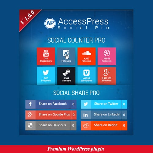 افزونه اشتراک‌ گذاری صفحات وردپرس | AccessPress Social Pro