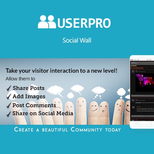 افزونه وردپرس سوشیال وال یوزر پرو | UserPro – Social Wall Add-on