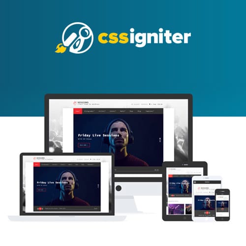 قالب وردپرس مناسب طراحی سایت موزیک | CSS Igniter Sessions