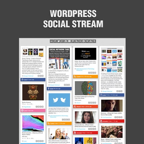 افزونه وردپرس شبکه های اجتماعی | WordPress Social Stream