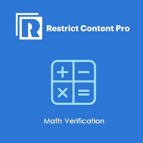 افزونه وردپرس تایید با عملیات ریاضی | Restrict Content Pro Math Verification