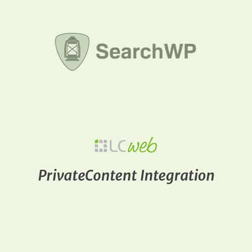 افزونه ادغام محتوای شخصی | SearchWP PrivateContent Integration