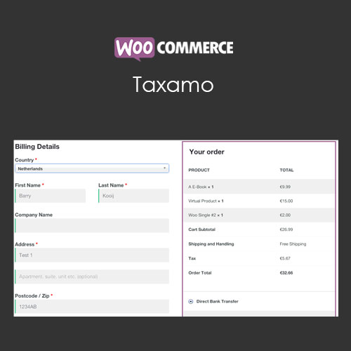 افزونه ووکامرس تاکسامو | Taxamo