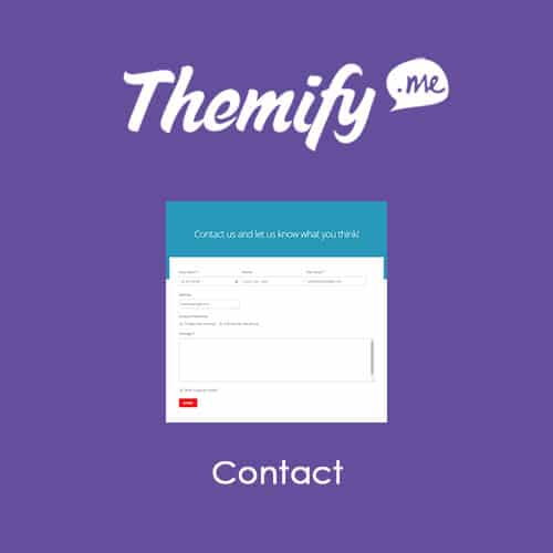 افزونه کانتکت بیلدر | Themify Builder Contact