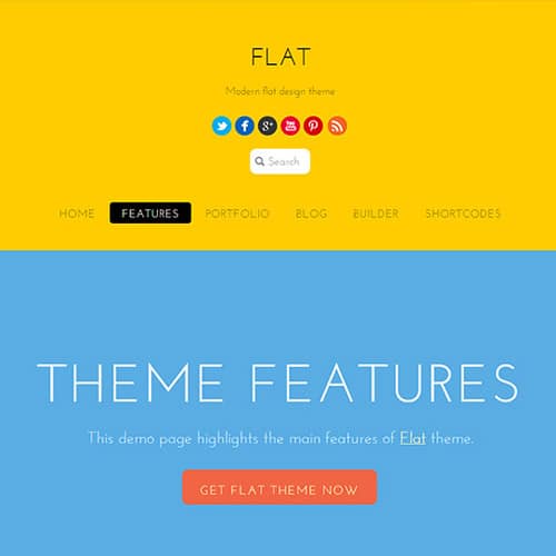 قالب وردپرس شرکتی | Themify Flat