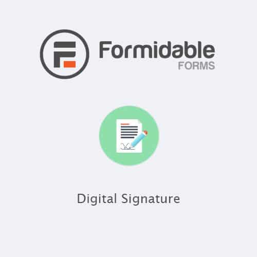 افزونه امضای دیجیتال | Formidable Forms