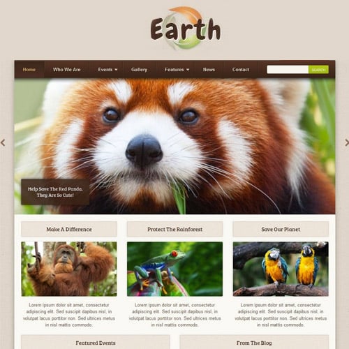 قالب وردپرس محیط زیست | Earth
