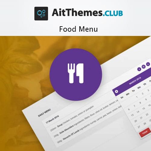 افزونه منوی غذا | AIT Food Menu