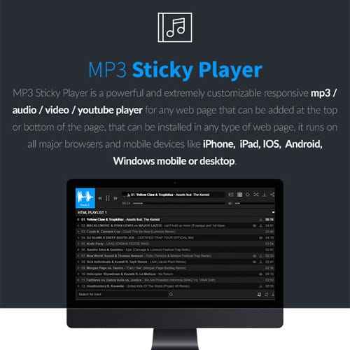 اسکریپت پخش کننده صدا | MP3 Sticky Player