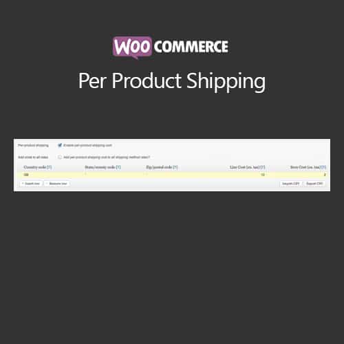 افزونه ووکامرس حمل و نقل محصولات | Per Product Shipping