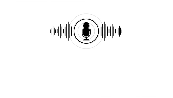 فوتیج پادکست میکروفون Sound Audio Wave