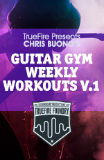 راهنمای جامع برای شروع گیتار الکتریک با Guitar Gym Weekly Workouts Vol 1 از Chris Buono