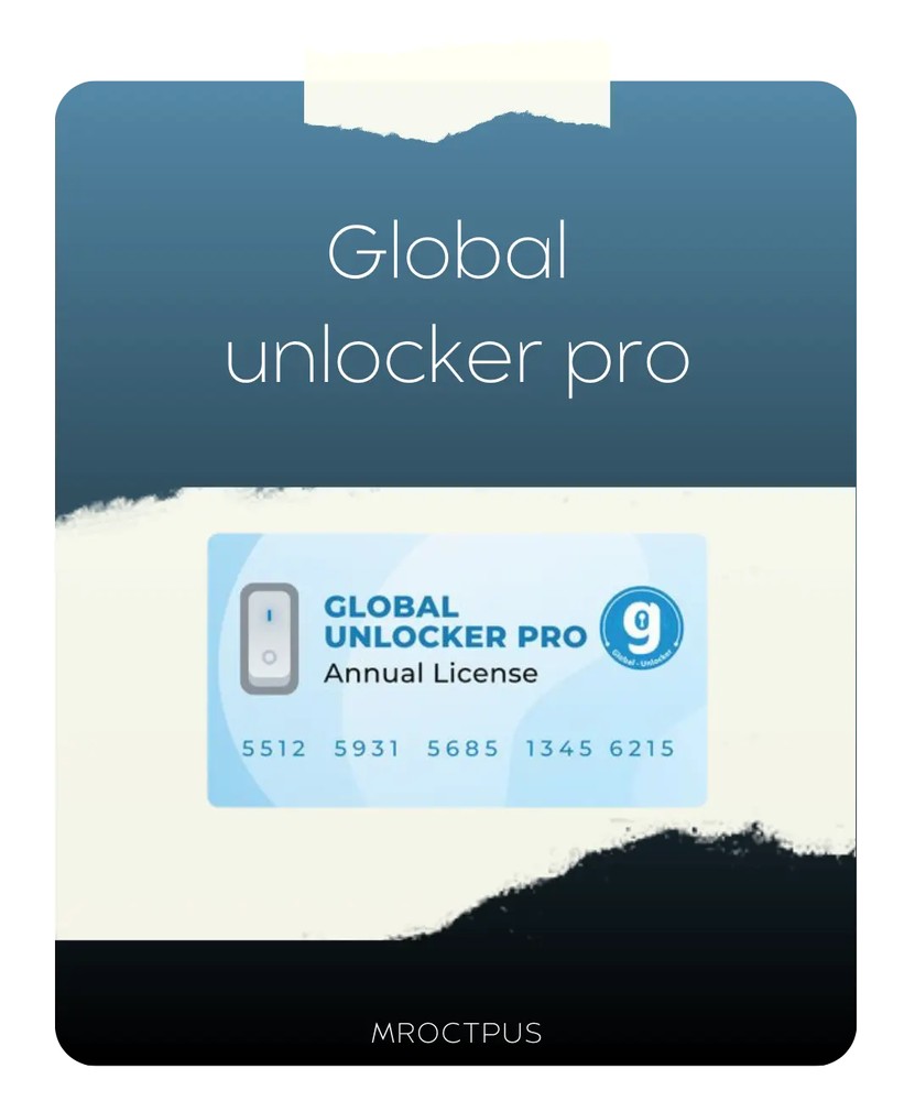 کردیت Global Unlocker Pro ❤️ - مستر اختاپوس