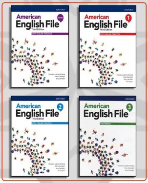 پک کامل امریکن انگلیش فایل ویرایش سوم American English File 3rd Starter + 1 + 2 + 3 + CD