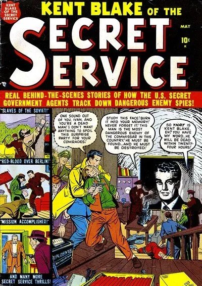 دانلود کمیک Kent Blake of The Secret Service #1-14 (1951)