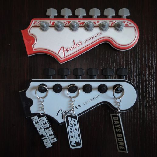 فایل سه‌بعدی Clavijas – Porta LLavero Guitarra