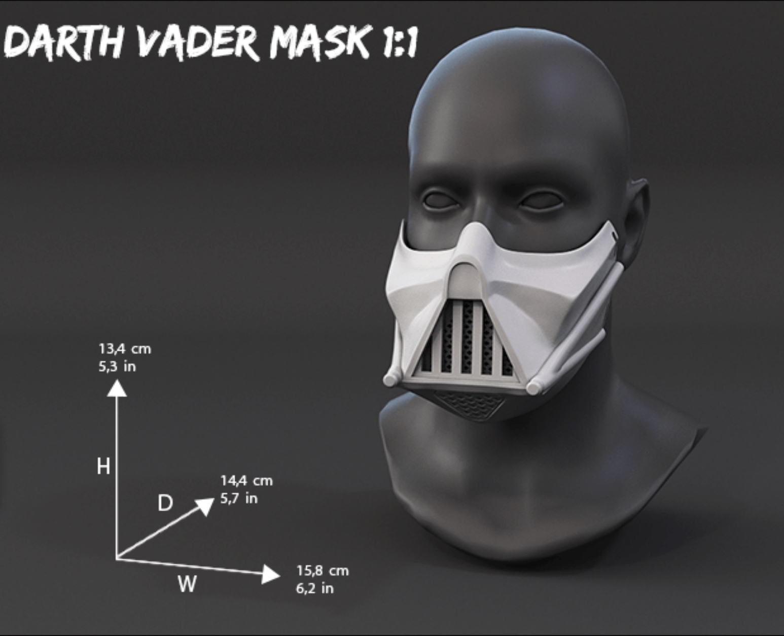 فایل سه‌بعدی Darth Vader – Fun Face Masks – GAMBODY